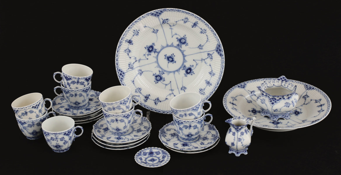 Servisdelar, "Musselmalet", Royal Copenhagen