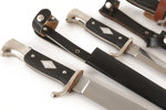 Knivar med slida 3st, mestadels Solingen