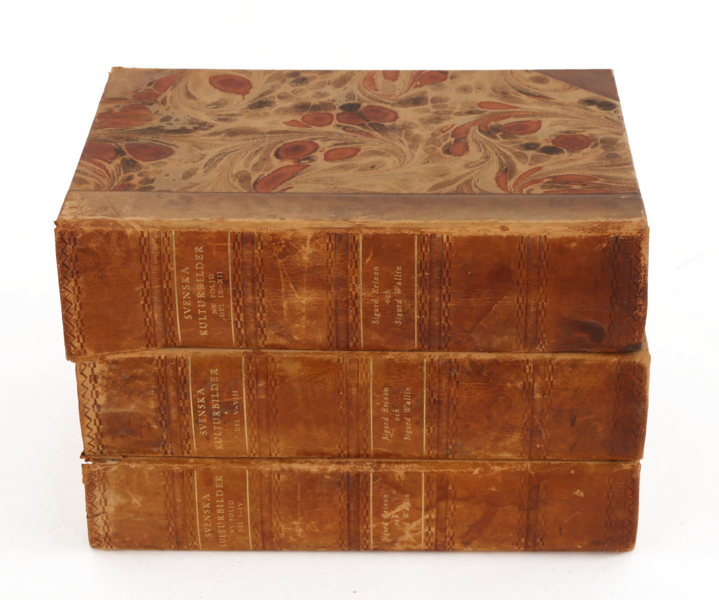 3 band, "Svenska Kulturbilder", Sigurd Erixon och Wallin