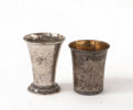 Bägare 2st, silver, bl.a. 1800-tal