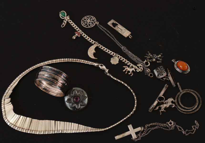 Parti silverföremål