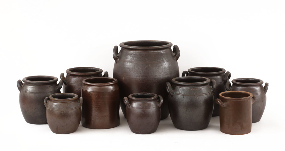 Syltkrukor 10st, mestadels Höganäs