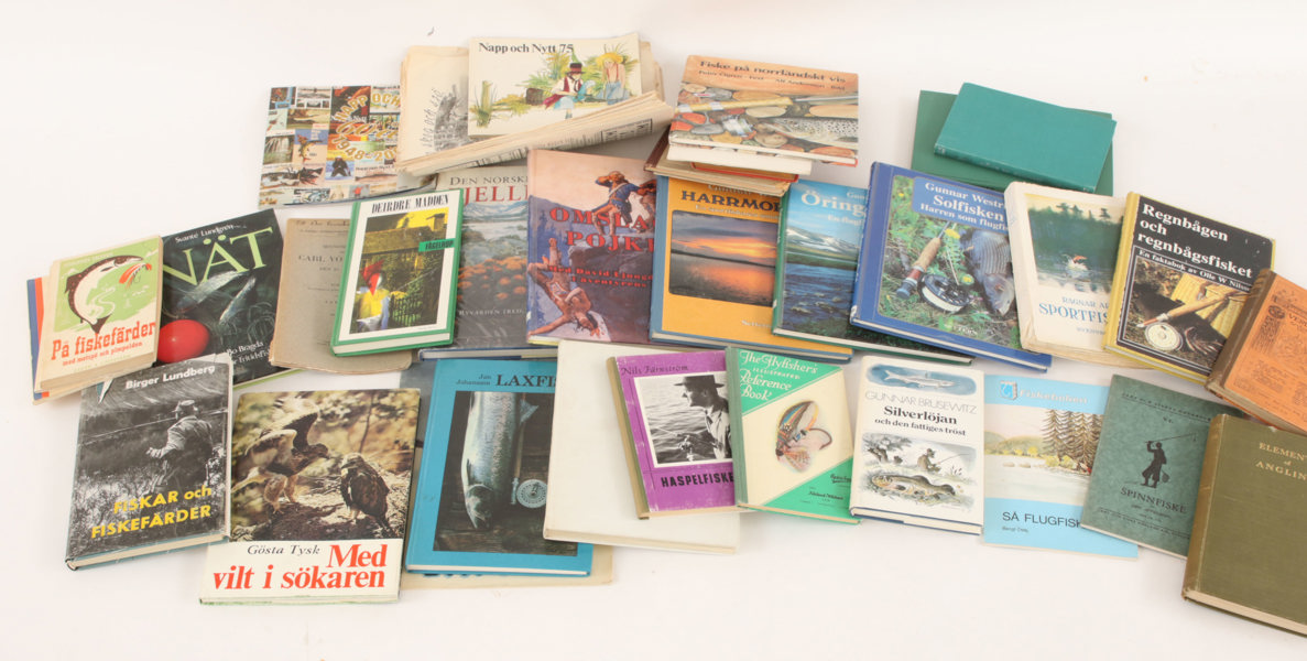 Parti böcker, mestadels rörande fiske