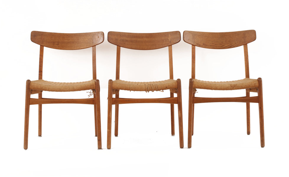 Stolar 5st, "CH-23", Hans J. Wegner för Carl Hansen & Son, Danmark