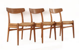 Stolar 5st, "CH-23", Hans J. Wegner för Carl Hansen & Son, Danmark