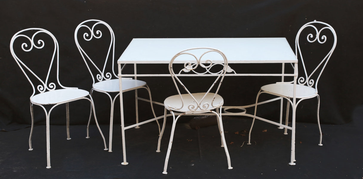 Trädgårdsmöblemang 5 delar, 1950/60-tal