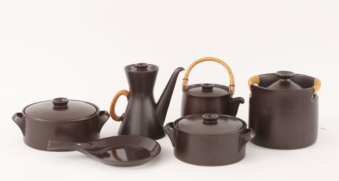 Servisdelar 6st, "Terma", Stig Lindberg för Gustavsberg