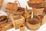 Flätade korgar 24 delar