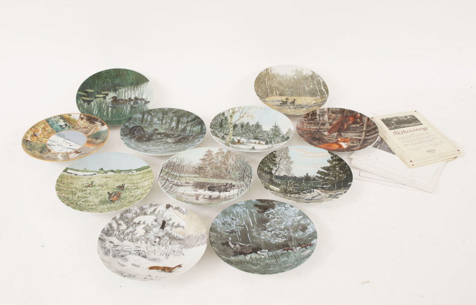 Samlartallrikar 11st, Rörstrand