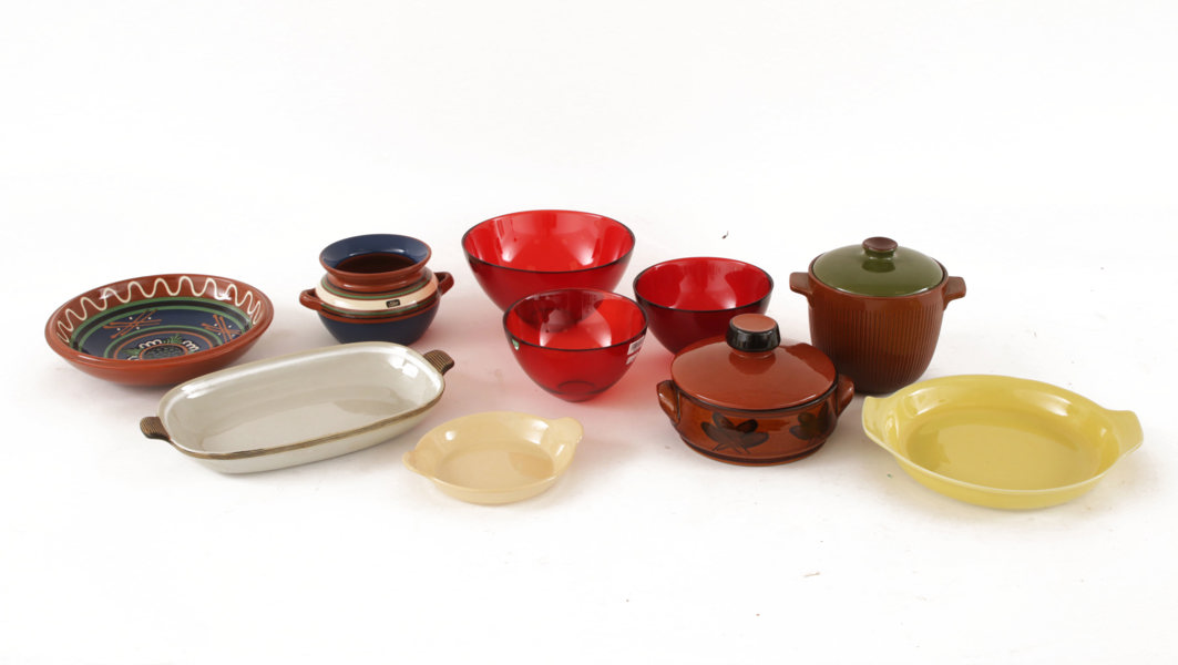 Keramik och glas 10 delar