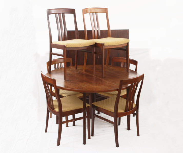 Matsalsmöblemang 7 delar, Karl Erik Ekselius för JOC