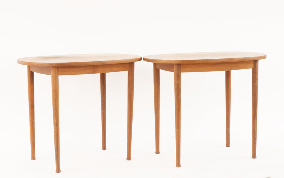 Sidobord ett par, Yngvar Sandström för Seffle Möbelfabrik