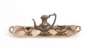 Kaffeservis i miniatyr 4 delar, sterlingsilver, England