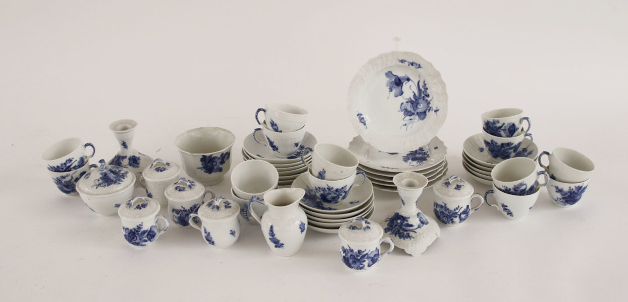 Servisdelar, "Blå blomster", Royal Copenhagen