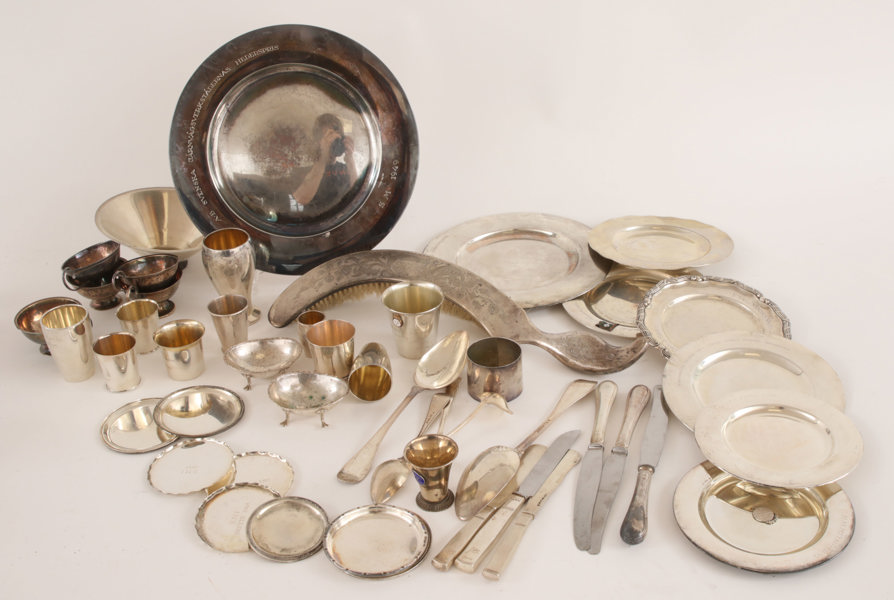 Parti silverföremål