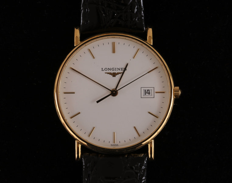 Herrarmbandsur i 18k, Longines, daterad 2007