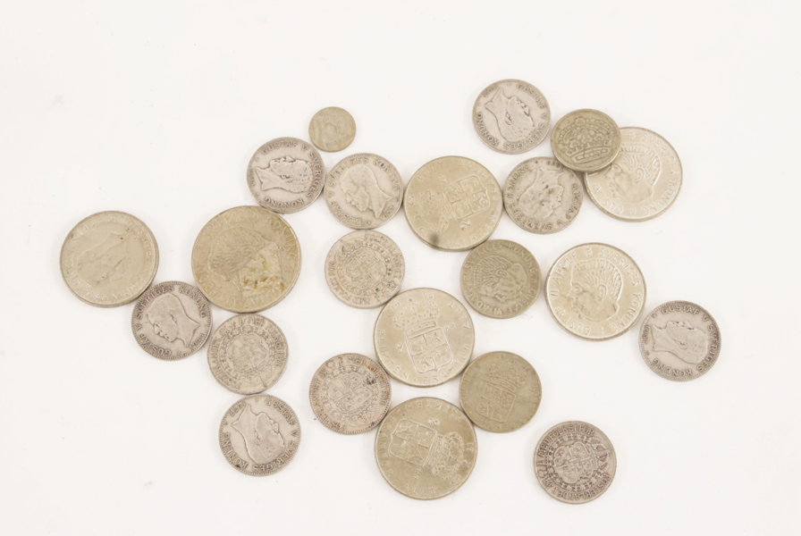 Parti svenska silvermynt