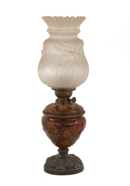 Bordsfotogenlampa, omkring år 1900