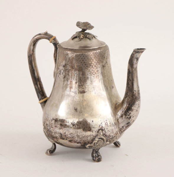 Kaffekanna i silver, Danmark, 1800-tal