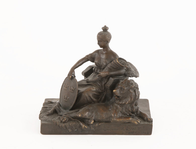 Skulptur, "Sittande Svea 1890-1963"