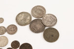 Parti antika mynt, bl.a. silver, 1700-tal