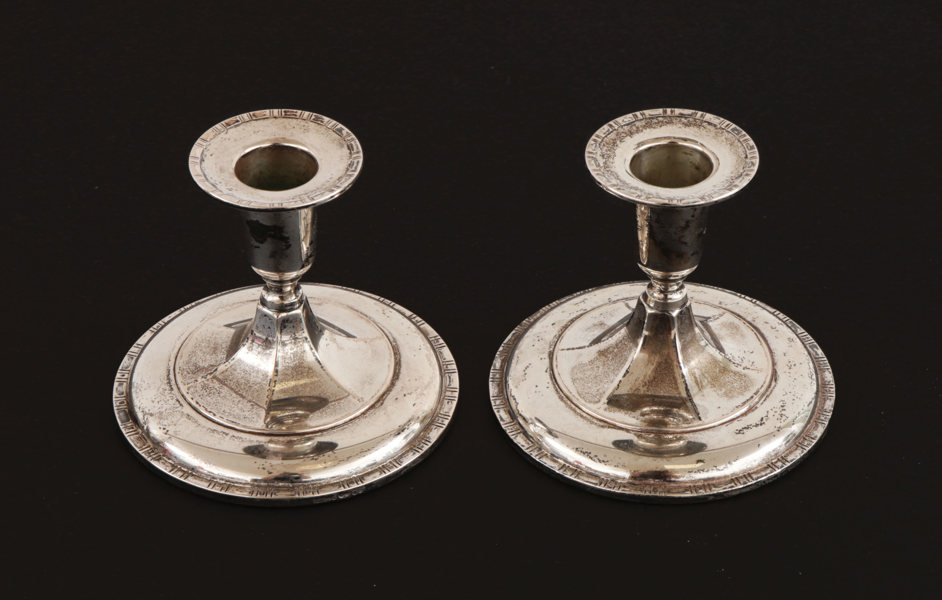 Ljusstakar ett par, silver, K&EC