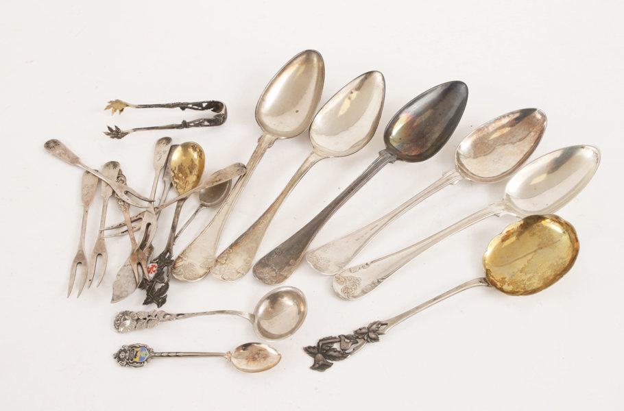 Parti silverföremål