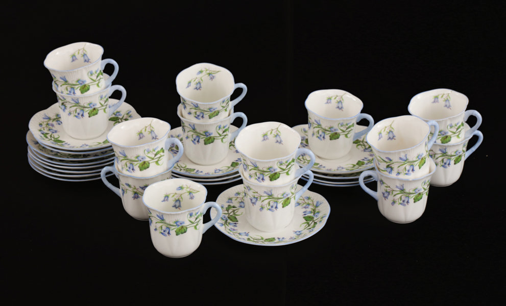 Kaffeservisdelar, Shelley, "Harebell"