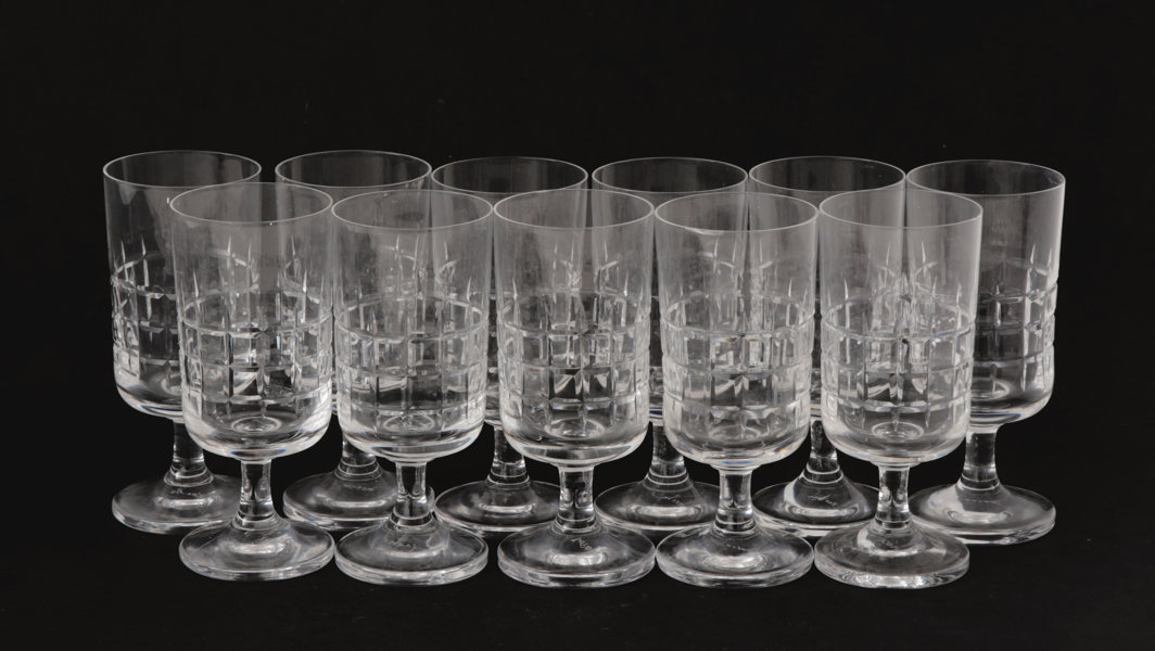 Glas på fot 11st, "City", Kosta