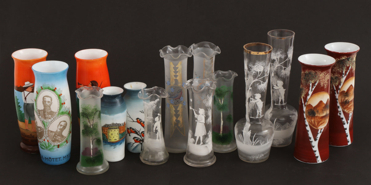 Glas 15 delar, tidigt 1900-tal