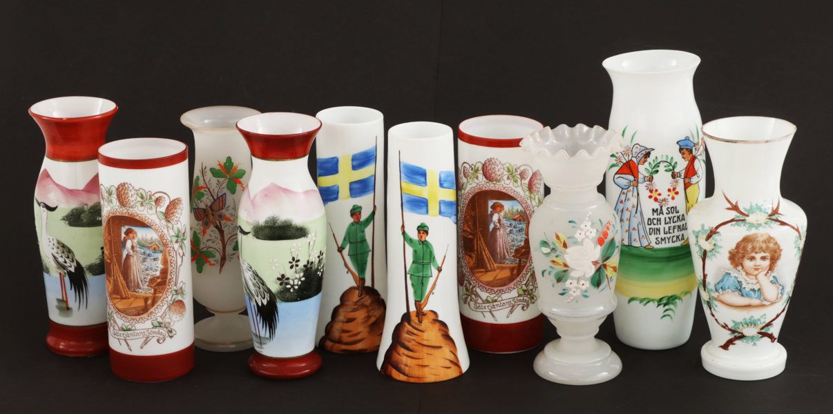 Vaser 10st, tidigt 1900-tal