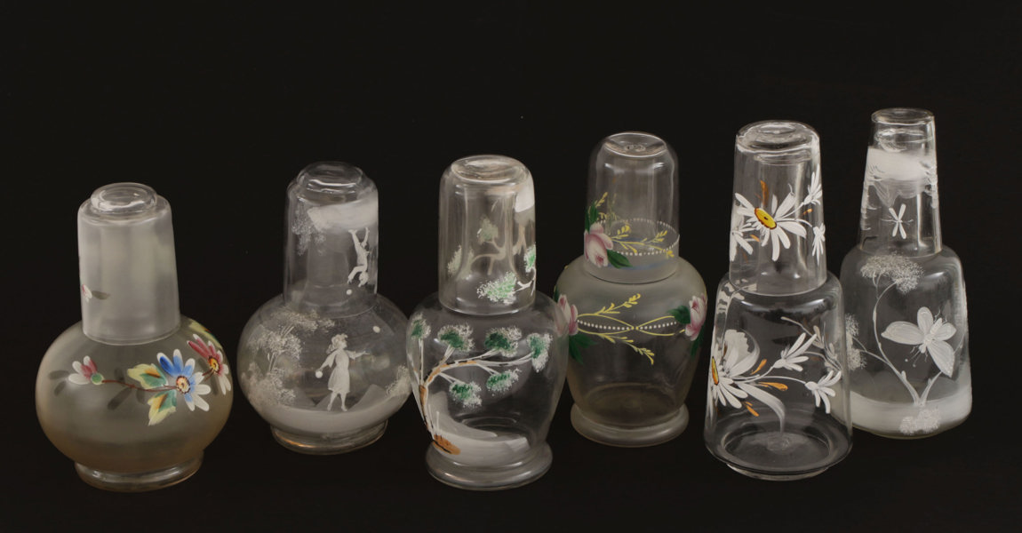 Vattenkaraffer med propp 6st, tidigt 1900-tal