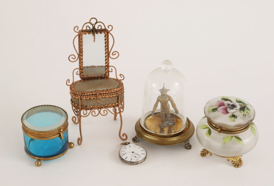 Fickursställ 4st samt fickur, 1900-talets början