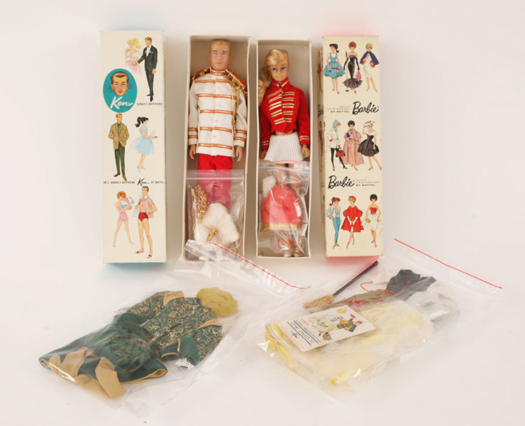 Dockor 2st, "Barbie" samt "Ken", Mattel