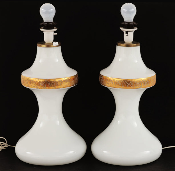 Bordslampor ett par, 1900-talets andra hälft