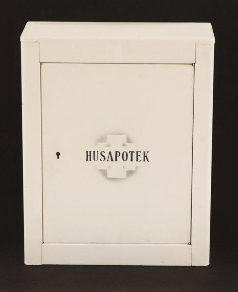 Medicinskåp, "Husapotek", omkring 1900-talets mitt