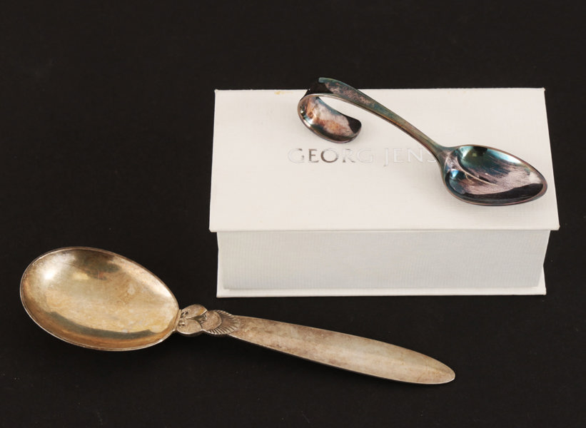 Serveringsbestick 2 delar, sterlingsilver, Georg Jensen, Danmark