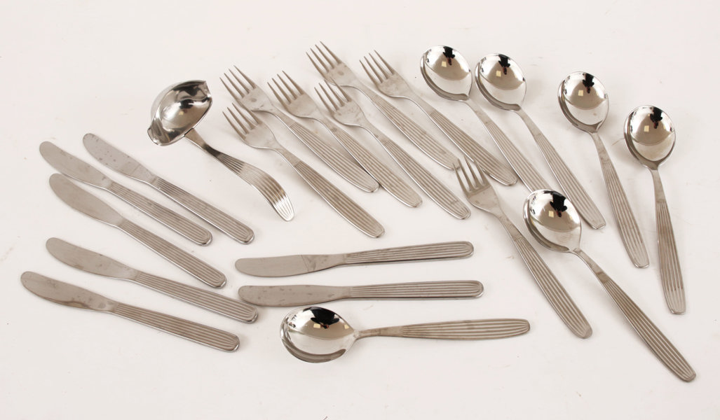 Bestickservisdelar, "Scandia", Kaj Franck för Hackman