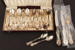 Bestickservisdelar 17st, silver, "Olga",