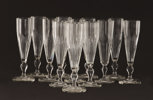 Champagneglas 12st, 18/1900-tal