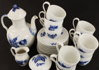 Kaffeservisdelar, "Blå blomster", Royal Copenhagen