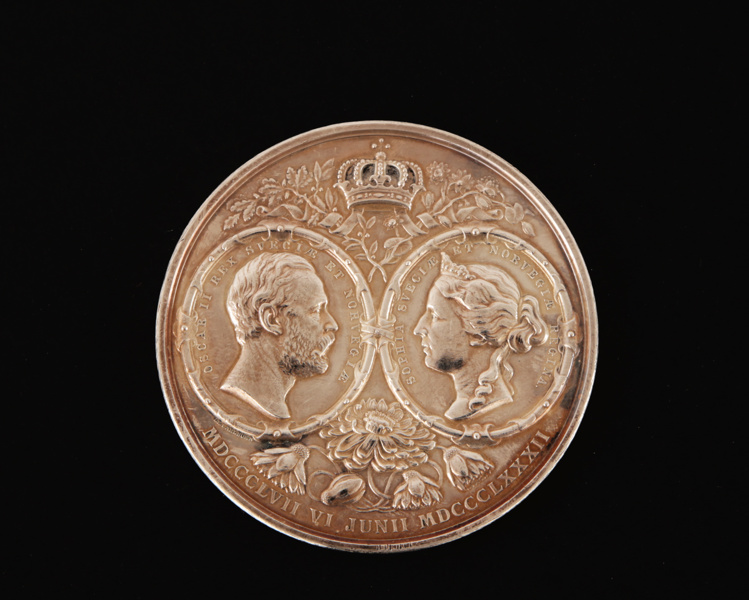 Silvermedalj, Oscar II & Sofias silverbröllop, 1882