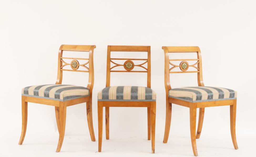 Stolar 6st, senempire, 1800-tal