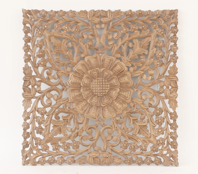 Träskuren panel, Indien, 2000-tal