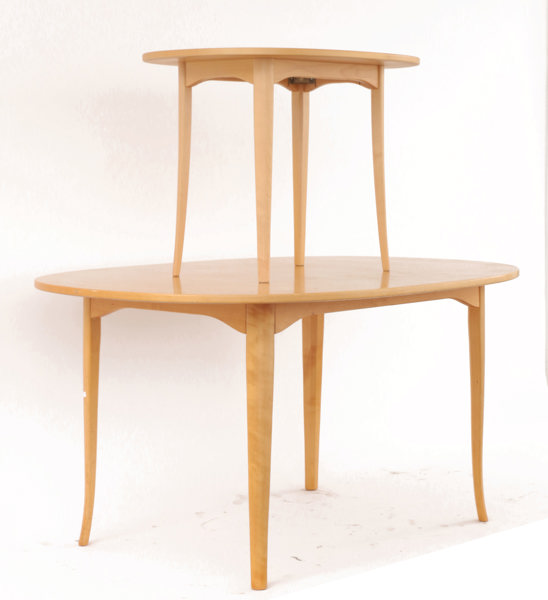 Soffbord samt sidobord, "Ovalen", Carl Malmsten för Åfors Möbelfabrik