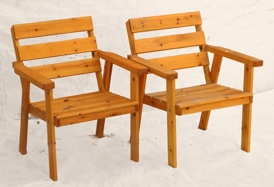 Trädgårdsstolar ett par, 1900-talets slut