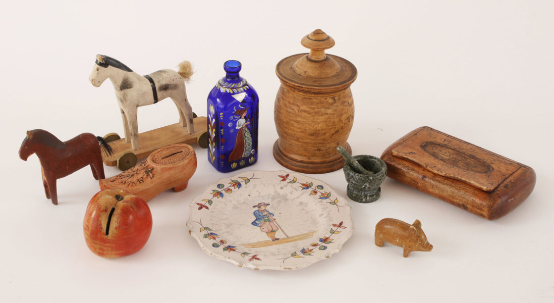 Parti 10 delar, mestadels 18/1900-tal