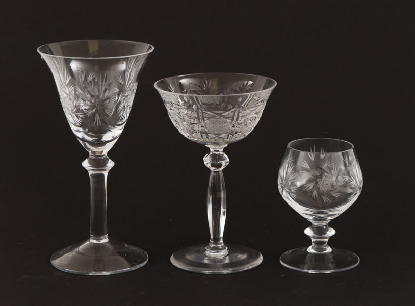 Glasservisdelar, Böhmen