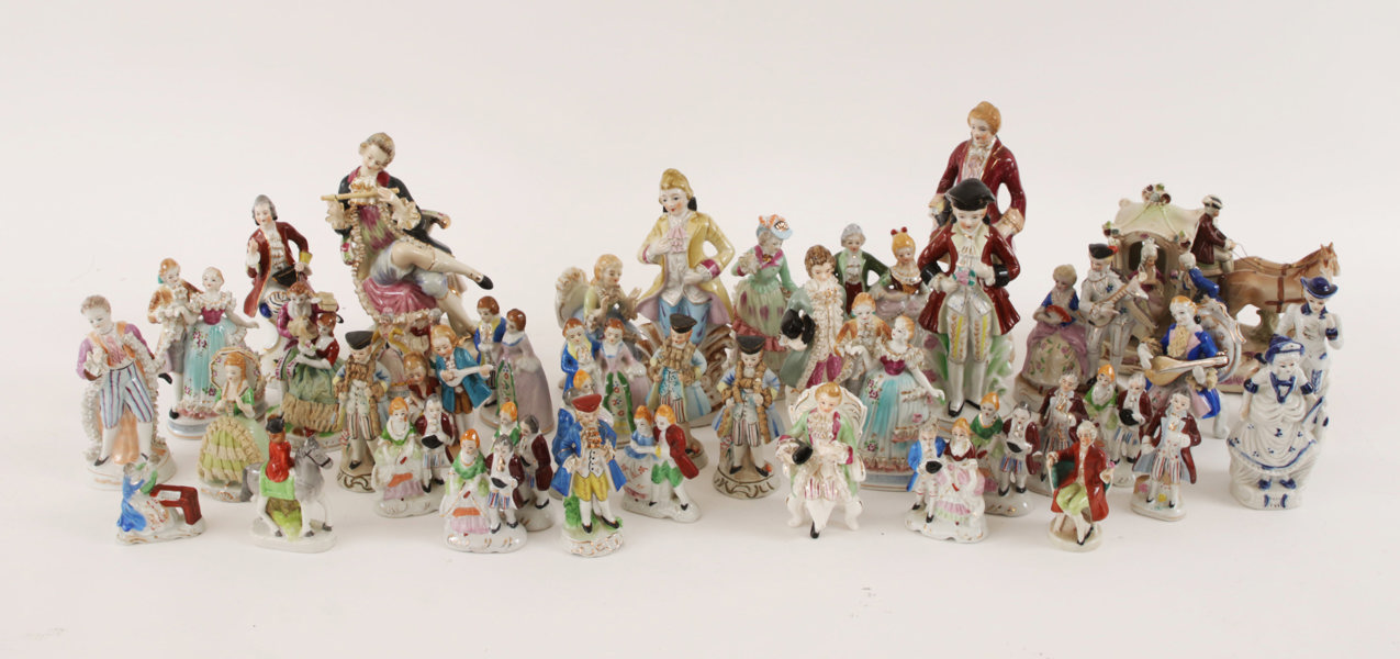 Stort parti figuriner, bl.a. Tyskland