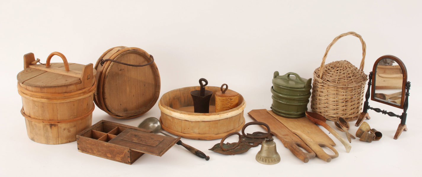 Parti allmogeföremål, m.m.